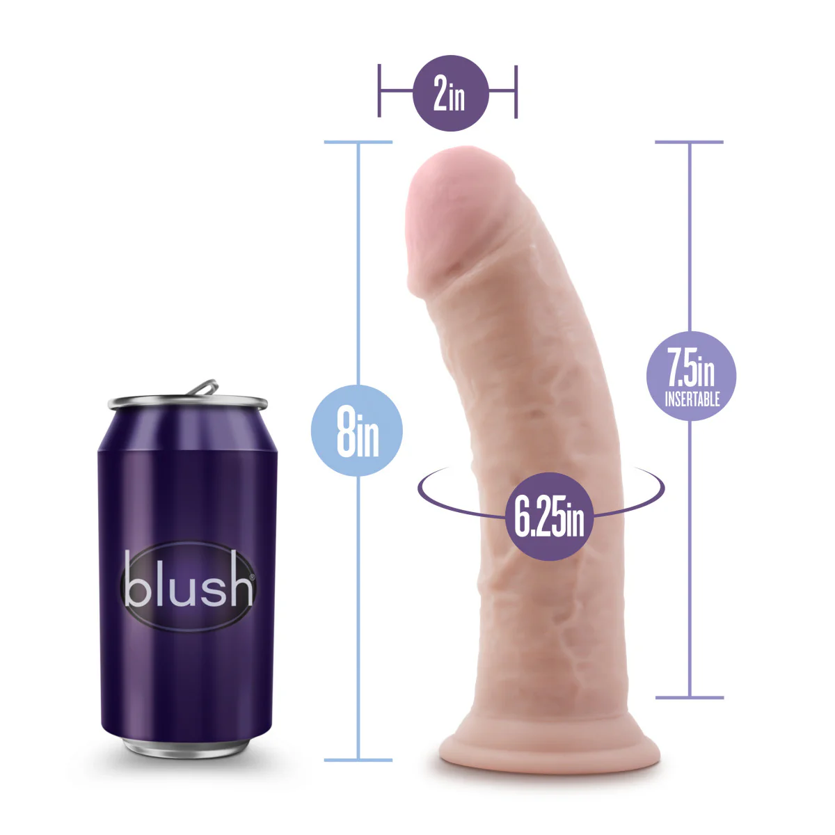 Dildo 8 sensa feel sin bolas