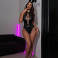 Body cuero con orejas