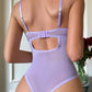 Body encaje lila