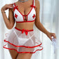 Enfermera falda transparente
