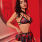 Colegiala cuadriculado